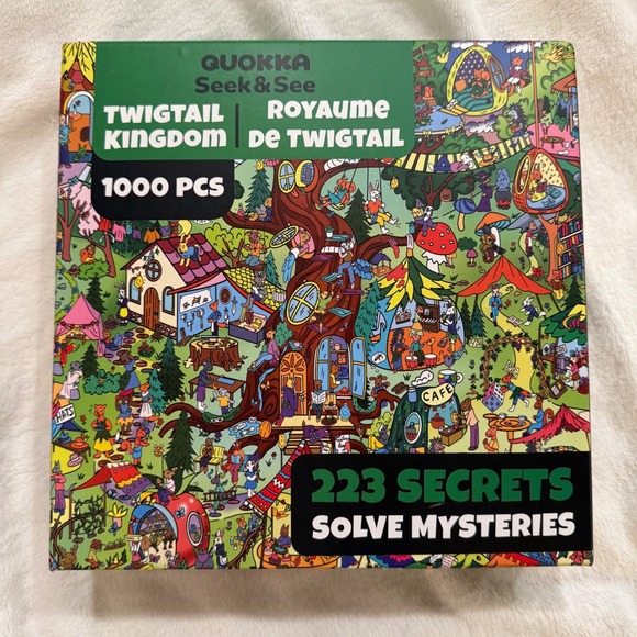 QUOKKA Other - QUOKKA Seek & See Twigtail Kingdom 1000 Piece Mystery Jigsaw Puzzle 223 Secrets